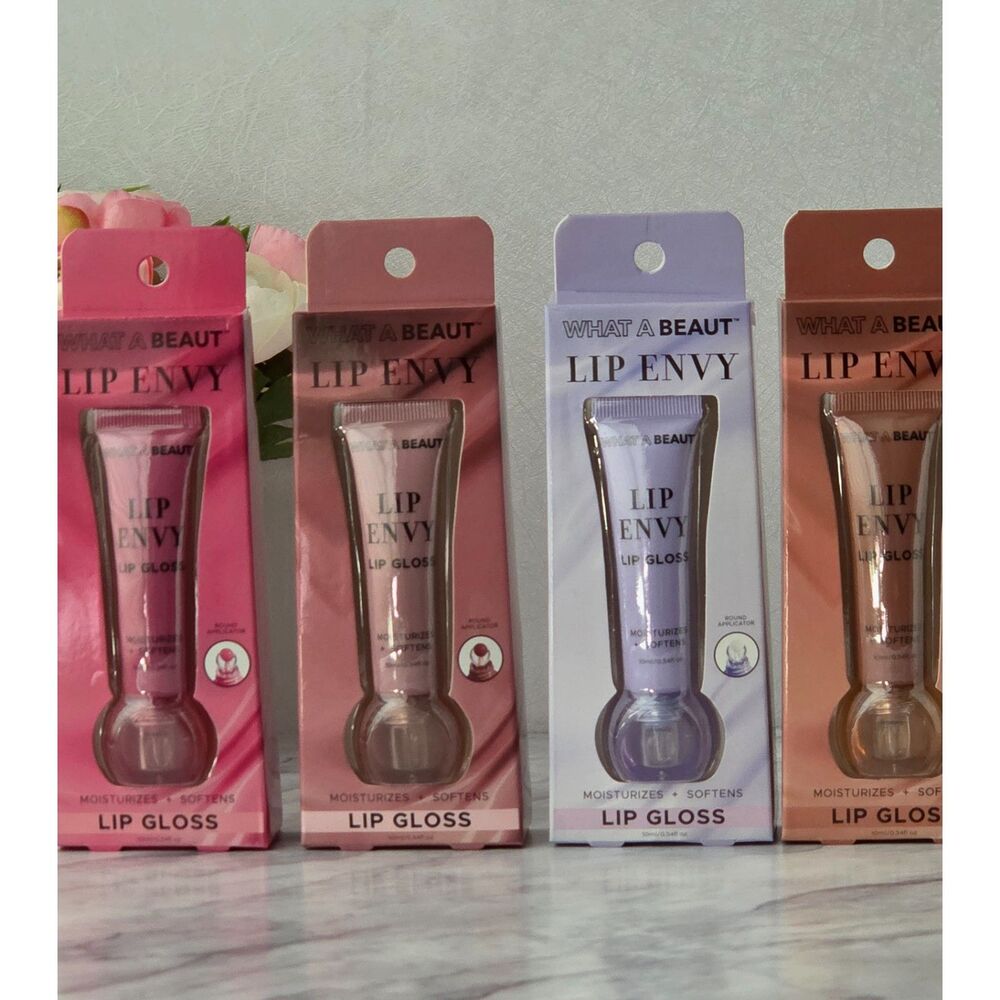 What A Beaut Lip Envy Complete 4-Piece Gloss Set #21–24